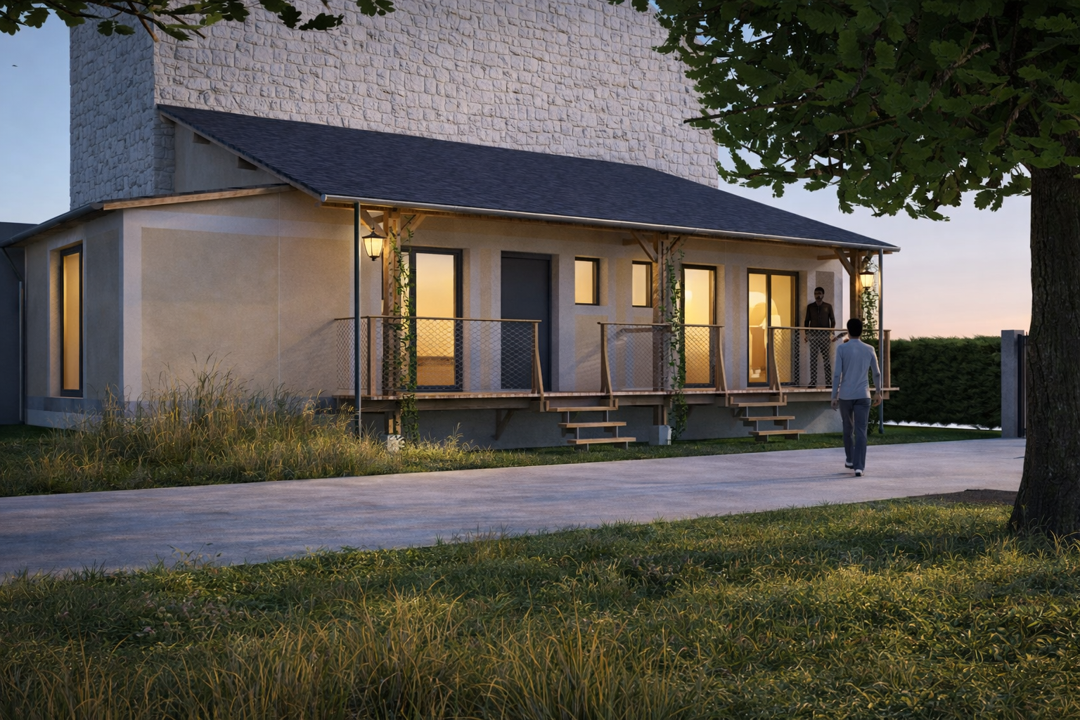 Maison normande à colombages réhabilitée près de Vernon — VAL Architecture