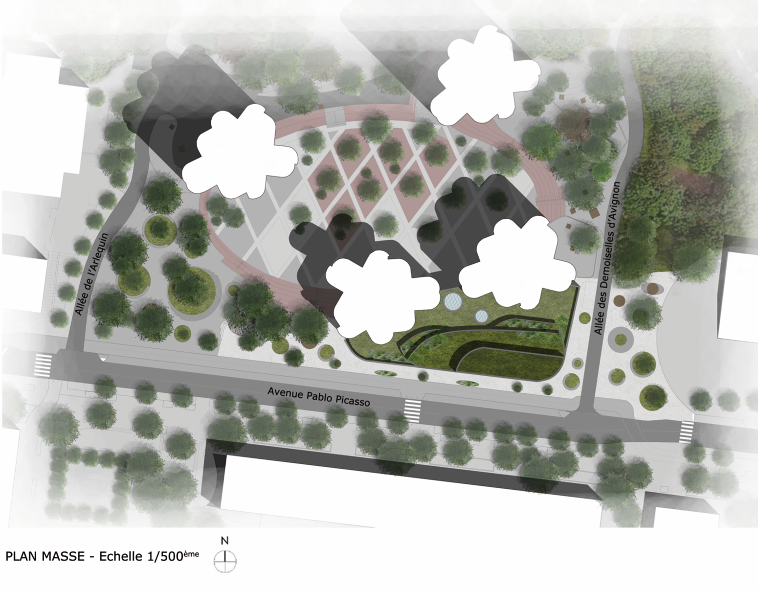 Médiathèque Tours Nuages — Nanterre